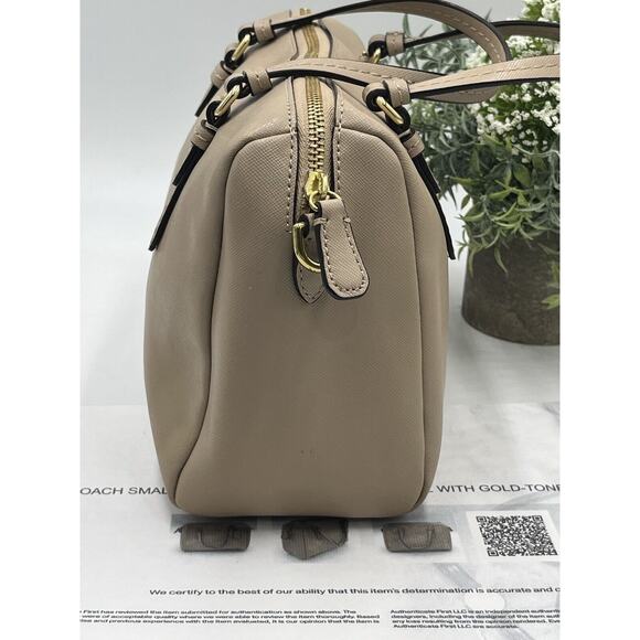 Coach F50430 Authenticated Bennett Mini Satchel,‎ Beige Sand Top Handle Bag - Picture 4 of 15